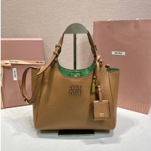 미우미우 26SS 여성 레더 토트숄더백 5BA304