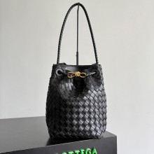 보테가 베네타 스몰 안디아모 버킷 피클 블랙 855759VCPP13297