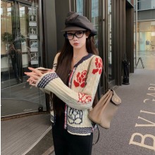 톰브라운 인타르시아 크롭 여성 가디건 2컬러 FKC603B  H