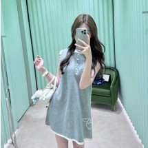 톰브라운 여성 민소매 원피스 FKD159A  H