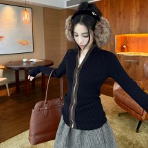 미우미우 캐시미어 RIBSPELLE 스웨터 MMF992  H