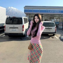 미우미우 V넥 리브 스웨터 MML01B18BQ  H