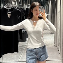 알렉산더왕 26SS  V넥 크리스탈 풀오버 2컬러 1KC1261095001  H