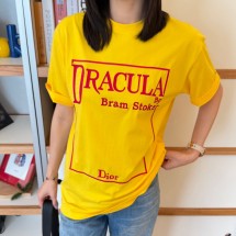 디올 북 커버 자수 티셔츠 캐주얼 핏 2컬러 683J640A0677  H