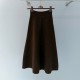 로로피아나 모노크롬 스커트 캐시미어 시나몬 롤 멜란지 FRW0015-B5WD  H