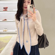 로에베 샌드 울 블렌드 스카프 스웨터 S359Y14KI6  H