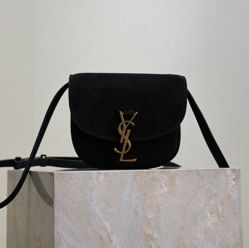 생로랑 카이아 스몰 사첼백  크로스백 블랙 619740