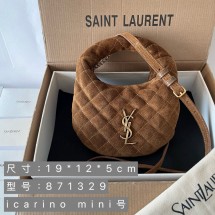 생로랑 스웨이드 미니 백 871329