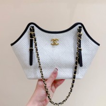 샤넬 26C 크루즈 라피아 쇼퍼백 스몰 토트 AS6015