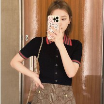 구찌 우먼 코튼 탑 상의 792042 XKD3C-1152  H