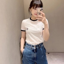 로에베 아나그램 로고 배색 반팔 티셔츠 S359Y22X28  H