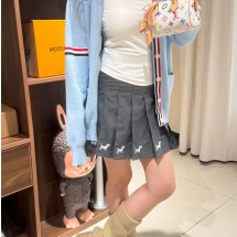 톰브라운 키즈 헥터 미니 플리츠 2컬러 스커트 KGC001E-07885-415  H