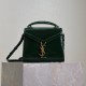 생로랑 카산드라 미니 탑핸들 백 그린 602716