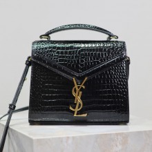 생로랑 카산드라 미니 탑핸들 백 블랙 602716