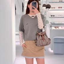 미우미우 코튼 미니 스커트 MG2383  D