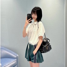 미우미우 비대칭 지퍼 폴로 셔츠 MJNA03SOOO  D