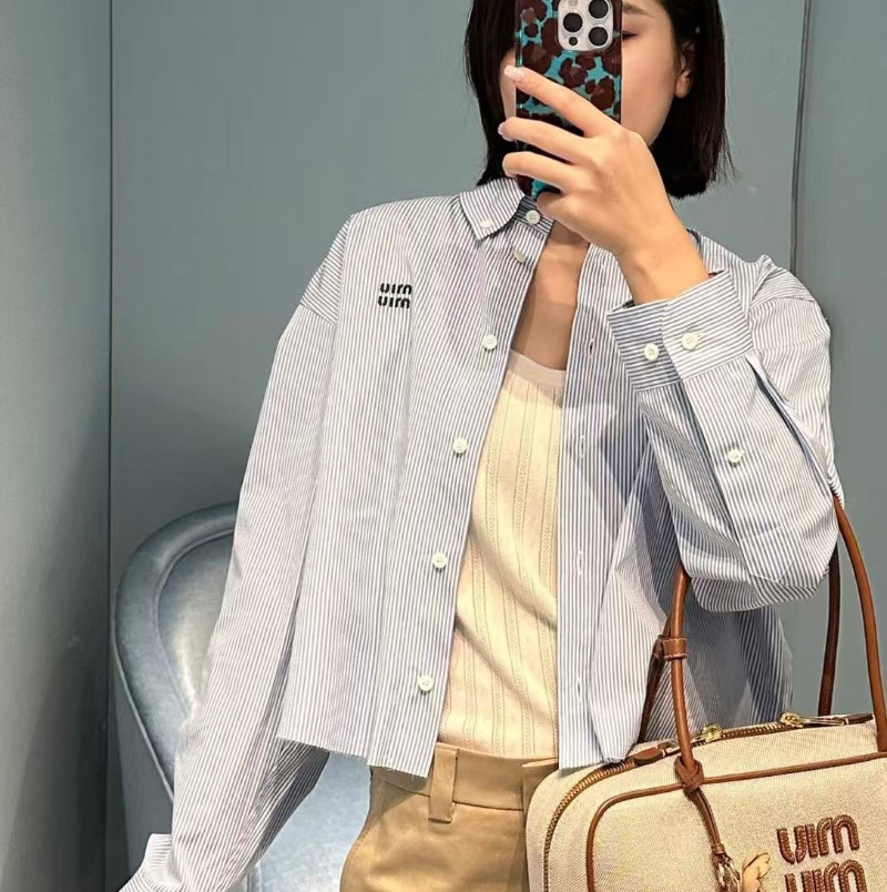 미우미우 포플린 셔츠 MK1659  D