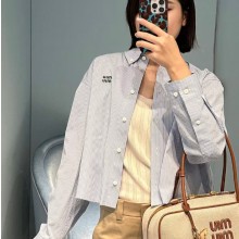 미우미우 포플린 셔츠 MK1659  D