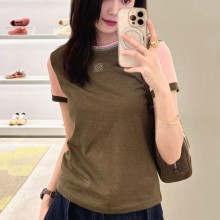 로에베 티셔츠 슬림핏 카키 그린 S359Y22XA8  D