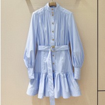 짐머만 플로럴 프린트 벨트 미니 드레스  H