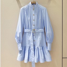 짐머만 플로럴 프린트 벨트 미니 드레스  H