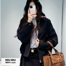 미우미우 여성 개버딘 블루종 자켓 ML843 1350  H