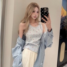 프라다 플로랄 프린트 탱크탑 39659C  D