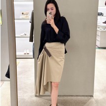 로에베 비대칭 벨트 미디 스커트 S359Y08  D