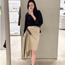 로에베 비대칭 벨트 미디 스커트 S359Y08  D