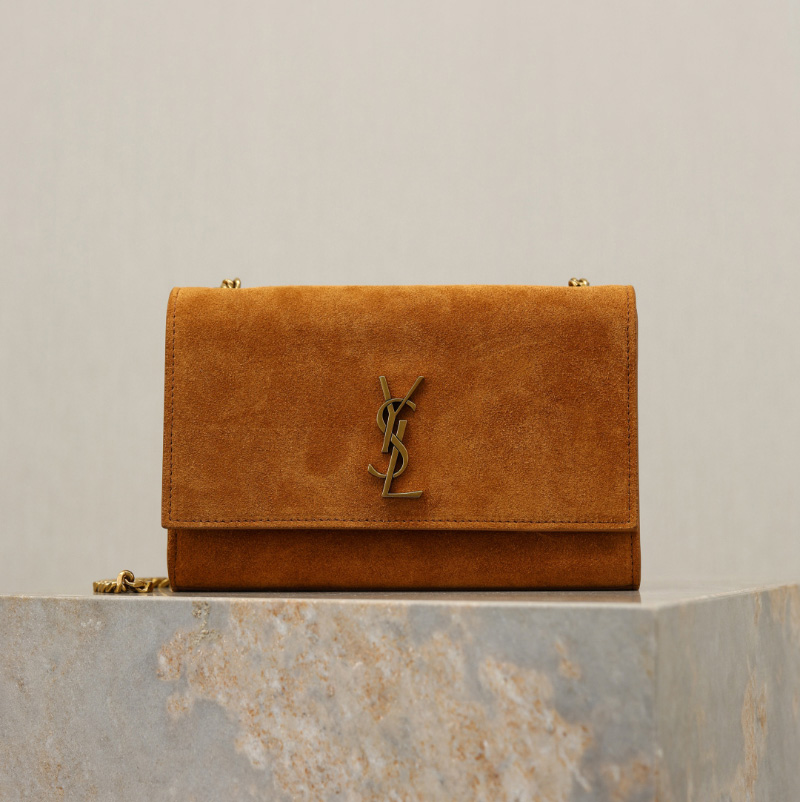 생로랑 케이트 여성 체인 숄더백 스웨이드 가방 469390