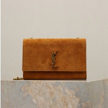 생로랑 케이트 여성 체인 숄더백 스웨이드 가방 469390