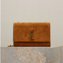 생로랑 케이트 여성 체인 숄더백 스웨이드 가방 469390