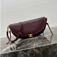 셀린느 리틀 하프문 소프트 트리옹프 백  와인 L10373778