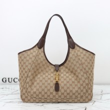 구찌 26SS 여성 메르카토 라지 토트백 샌드/브라운 870693