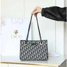 디올 스몰 오블리크 쇼핑백 블루 M1410OTZQ