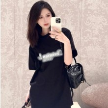 디올 코튼 화이트 로고 남여공용 반팔 티셔츠 443J696A0554  D