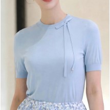 디올 실크 숏 슬리브 풀오버 2컬러 624S23A6014  D