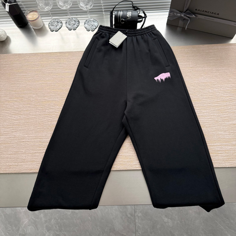 발렌시아가 웻 브러시 배기 스웨트팬츠 740028TUVJ9  D