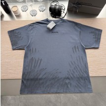 발렌시아가 로고 프린트 코튼 티셔츠 764235TTVF93364  D