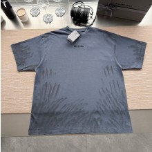 발렌시아가 로고 프린트 코튼 티셔츠 764235TTVF93364  D