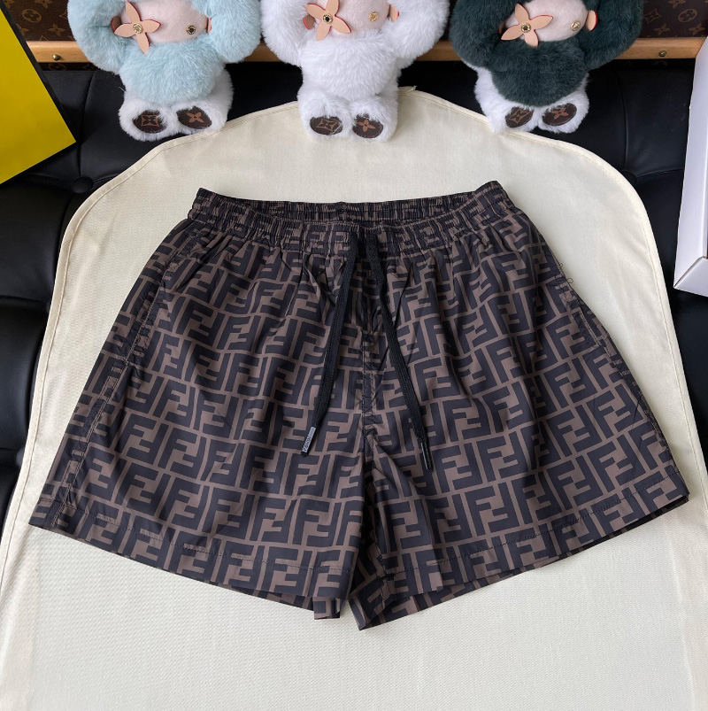 펜디 남성 FF 로고 스윔 팬츠 브라운 FXB077A79FF13IZ  D