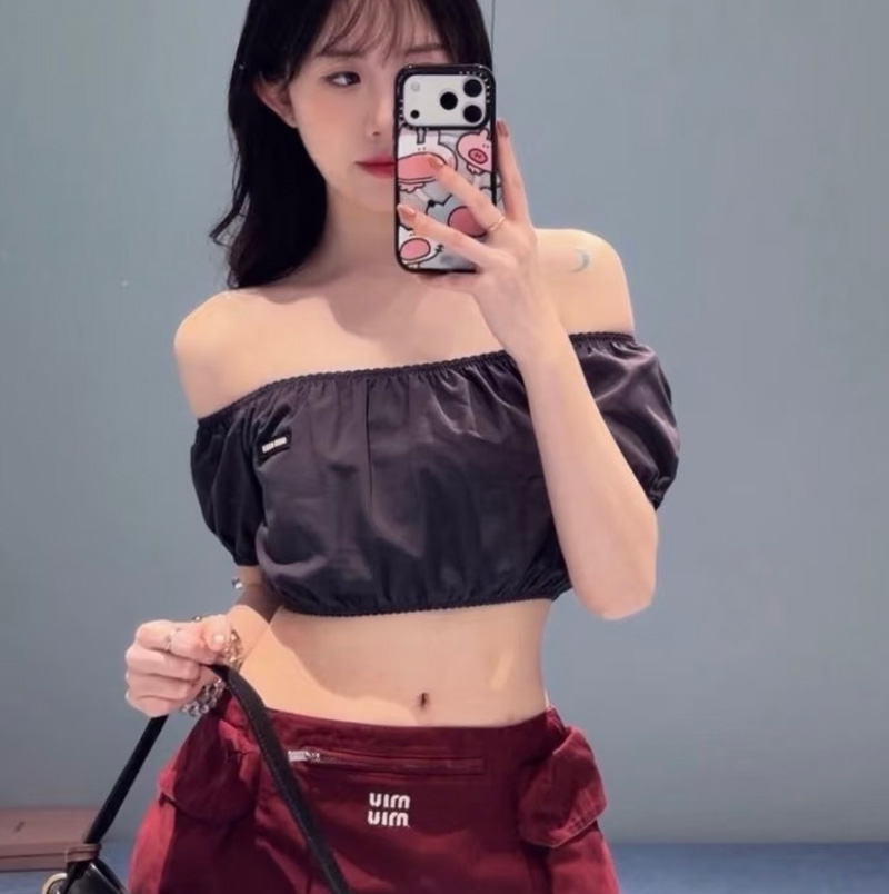 미우미우 팝린 크롭 탑 MT2189  D