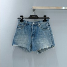 알렉산더왕 바이트 디스트레스드 데님 반바지 4DC2244299  H