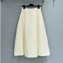 디올 미디 스커트 611J19A3B84  H