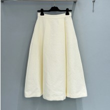 디올 미디 스커트 611J19A3B84  H
