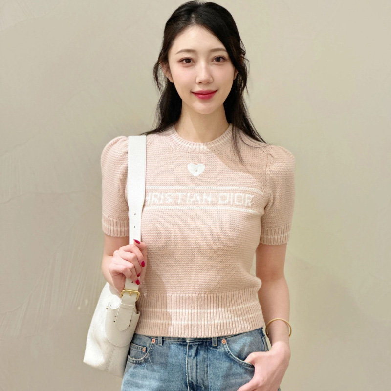 디올 울 캐시미어 반소매 스웨터 2컬러 614S09C3080  H