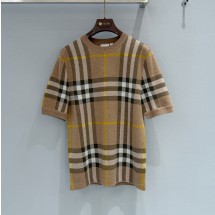 버버리 체크자카드 라운드 남여공용 티셔츠 80549171  H