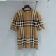 버버리 체크자카드 라운드 남여공용 티셔츠 80549171  H