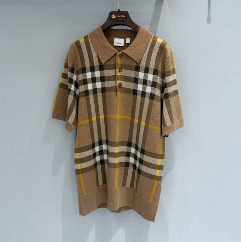 버버리 체크 니트 남여공용 반팔  80549191  H