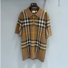 버버리 체크 니트 남여공용 반팔  80549191  H